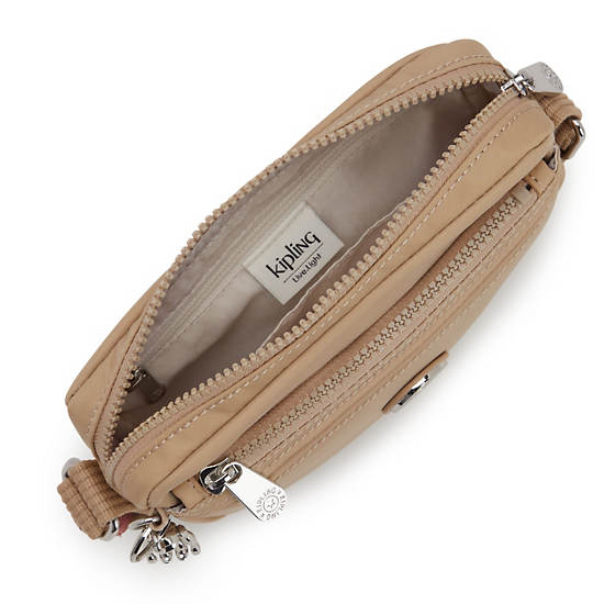 Kipling Abanu Slim Crossbodytassen Beige | België 2182MQ